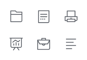 Mini icon set - General / Office