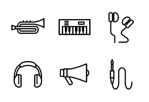 Music Instrument Outline
