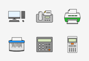 Office Equipment - Essentials  Colored