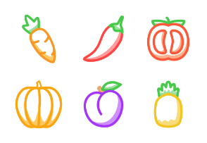 Fruits and Vegetable (Outline)