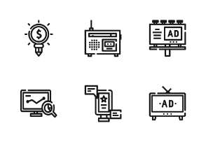 Promotion Outline Iconset