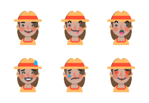 Scarecrow F emoji faces