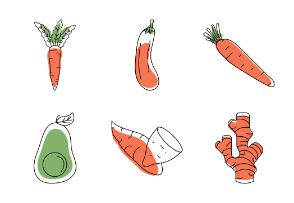 Set of Vegetables