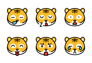 Tiger emoticon (filled)
