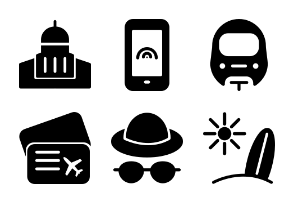 Travel Solid Icons Vol 3