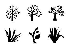 Trees Solid Icons Vol 2