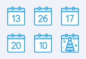 Unigrid Bluetone Calendar