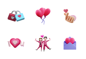 valentine, love, person, chocolate, 3D illustration