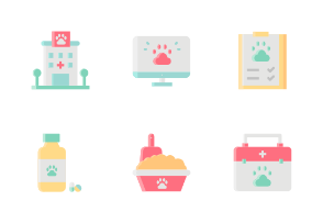 Veterinary Without Outline Iconset