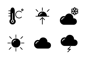 Weather Glyph Set