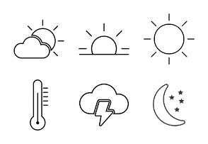 Weather Outline Style