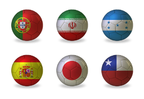 World Cup Football Flags