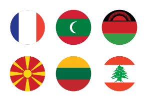 World Flags Circled Vol 2
