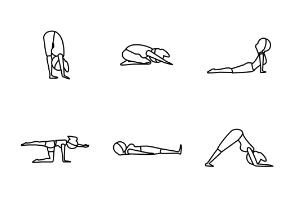 Yoga Pose Outline